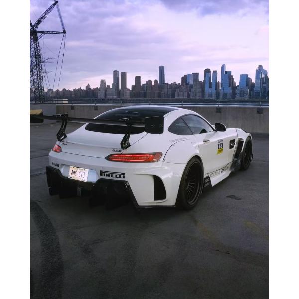 For Mercedes AMG GT Carbon Fiber Widebody Kit AMG GT Upgraded CBE Style Front Lip Diffuser Spoiler Widebody Kit