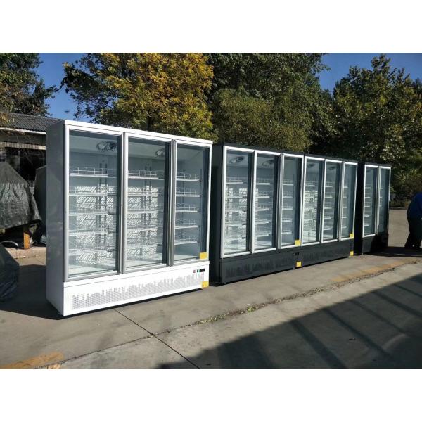 Seld-содержат Merchandiser холодильника двери вертикального холодильника дисплея стеклянный