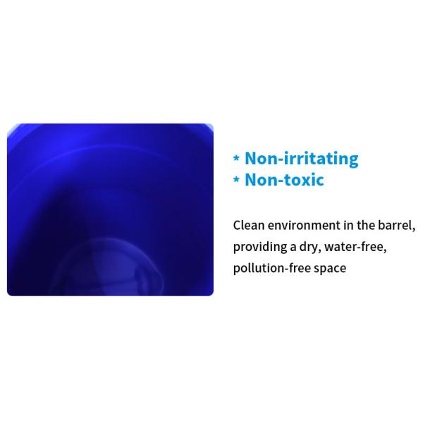 160L HDPE Blue Drum Plastic Chemical Containers With Iron Hoop Ring