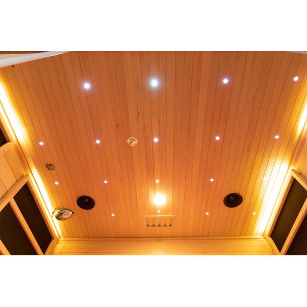Large Size Solid Wood 4 Person Indoor Infrared Steam Sauna For Home