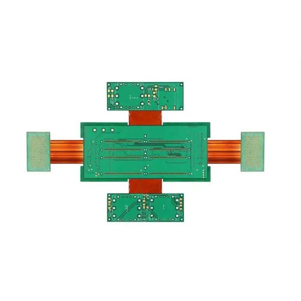 Immersion Gold Surface Technics Rigid Flex PCB With ±0.25mm Board Outline Tolerance 0.1mm/0.1mm Min. Trace Width / Spacing