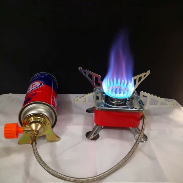 Factory Portable Outdoor Mini Titanium Camping Gas Stove Survival Pocket Furnace Hiking Gas Stove for BBQ Picnic Cooking