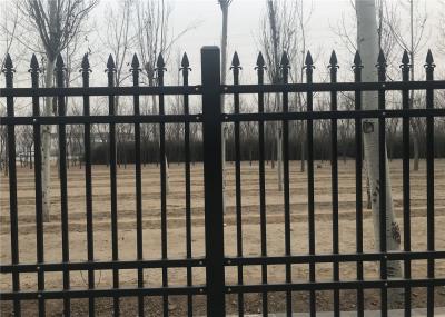 Interpon Coated Bronze Wire Full Weld Garrison Steel Picket Fence Industrial Security Fencing