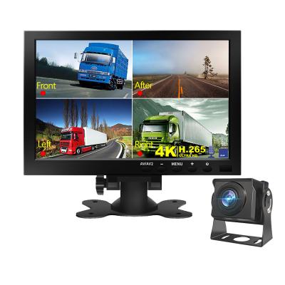 Full HD 1080P 5V 10.1 Inch Truck Dash Cam Four Lens Touch Screen