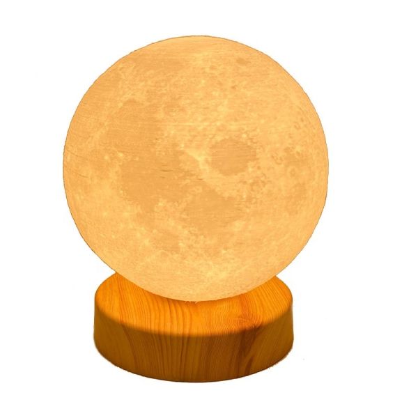 Dimmable Moon Desk Light with Ra98 Color Rendering and 10000 Lux Brightness for Light Therapy