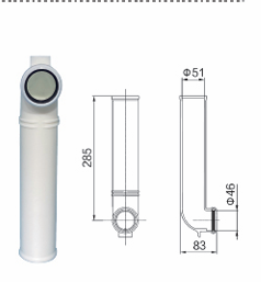 In-Wall Concealed Toilet Flushing Elbow Pipe Anti-Clogging Water-Saving Thickened Suitable For Multiple Models Of Toilet Seat Accessories HDPE