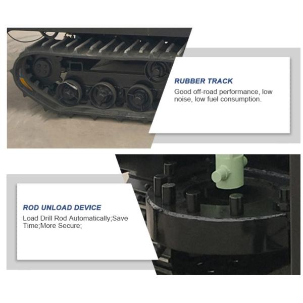 Fast Pneumatic Percussive 180m Rock Drilling Machine