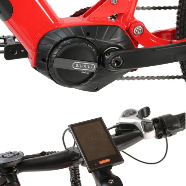 48V 10.5Ah Battery EMB20 Mid Drive Bafang Motor Electric Fat Bike with 700C Wheel Size