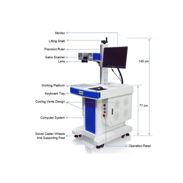 Расход энергии машины маркировки лазера украшений колеса шестерни металла расклассифицированный в 1200