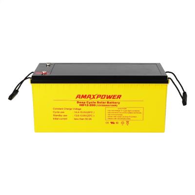 FCC Solar 12V 200ah VRLA Agm Deep Cycle Solar Battery Lead Acid Rechargeable