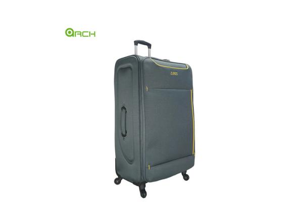 Cheap Spinner wheels Travel Trolley Soft Sided Luggage with two front pockets