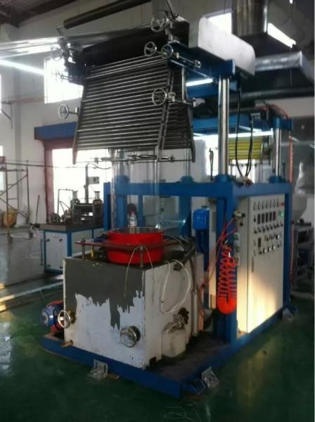 Pillar Type Double Lifting PVC Shrink Film Blowing Machine 15KW Driving Motor