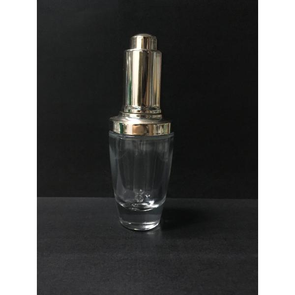 30ml Glass Essential Oil Bottles Dopper Bottles Cylindrical Skincare Packaging OEM