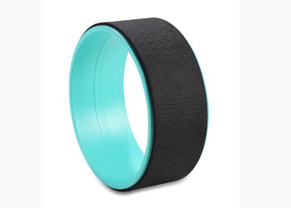 Cyan Plain Yoga Balance Wheel , Yoga Circle Prop Safe Sturdy Type Sweat Resistant