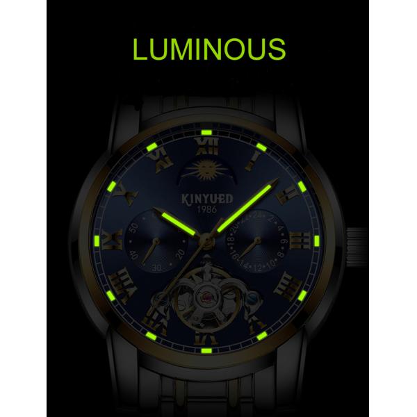 KINYUED Fashion Classic Brand Luxury Watch Automatic Mechanical Watch For Men Business Wrist Watch
