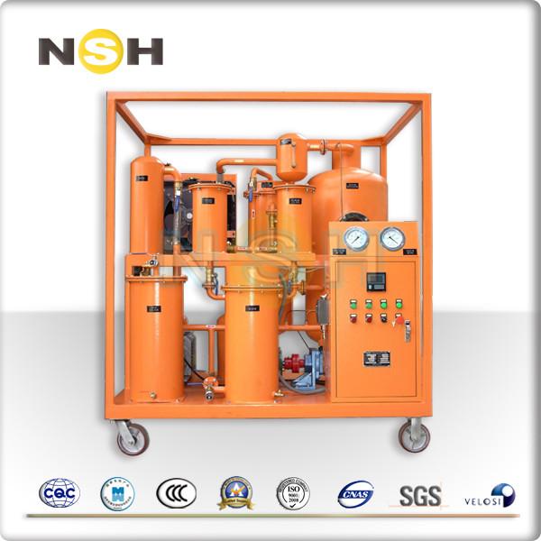 380V Vacuum Lube Oil Purification System / Waste Lubricant Oil Recycling Plant