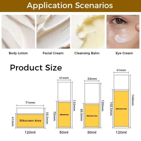 Amber PET Cosmetic Bottle Set for Skincare Packaging