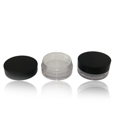 SGS Round Loose Powder Jar Empty Powder Container With Sifter 10g