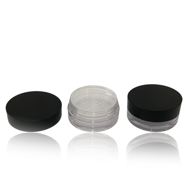 SGS Round Loose Powder Jar Empty Powder Container With Sifter 10g