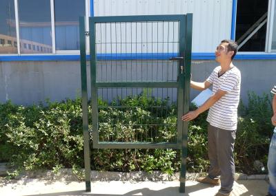 Porte de clôture de jardin en métal revêtu de poudre de 1,5 m