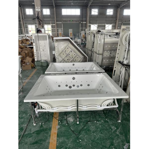 1800mm Whirlpool Massage Acrylic Bathtub for 2 Person Personalized Features Included