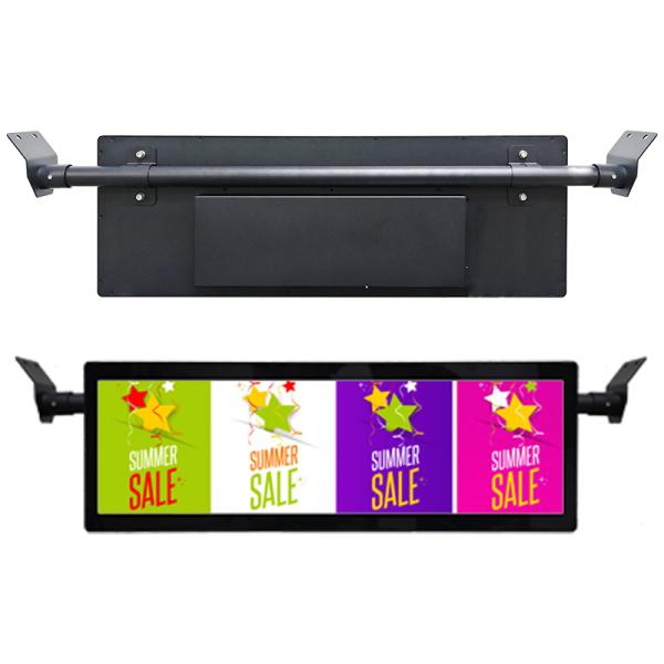 Bus Backpack-style Digital Signage 29 Inch Stretched Bar Android Display with Wireless 4G and WiFi Connectivity