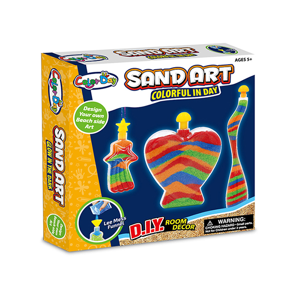 Educational DIY Glow Sand Arts And Crafts Toys / Children Learning Kits W / Bottles