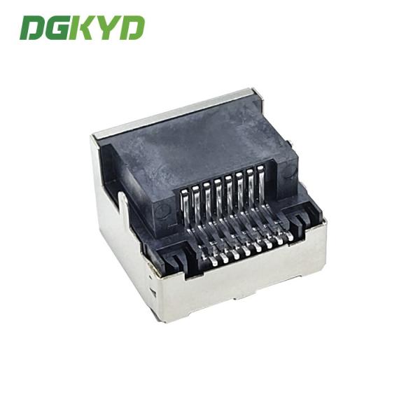Sinking Plate Type 8P8C Modular Female RJ45 LED Connector SMT DGKYDCB421188GWW6SB1075