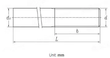 DIN525 Fastener Hardware Weld Studs