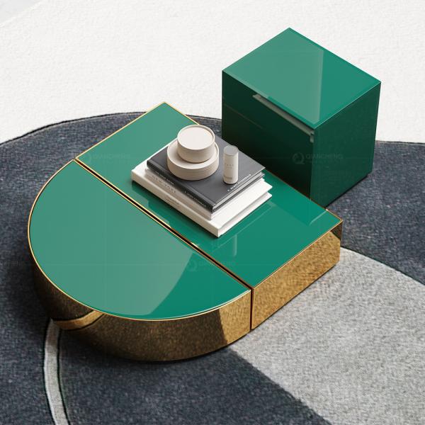 Space Saving Modern Adjustable Coffee Tables SS Steel Furniture