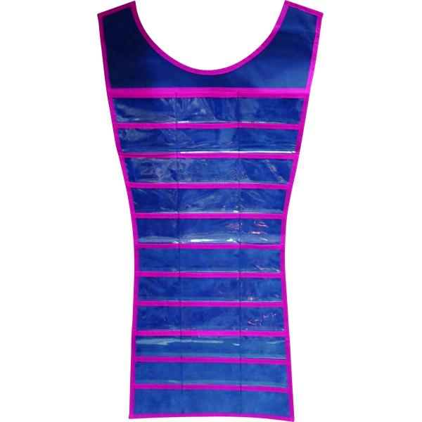 66 Clear Pockets 45.5x100cm Closet Jewelry Organizer