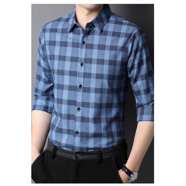 Camiseta de manga larga de estilo de moda 2021 para hombres con cierre y comodidad de botón cubierto