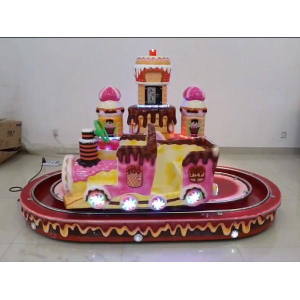 Coin Operated Kids Riding Machine /  Electronic Castle Rotation Train Go Round Carousel