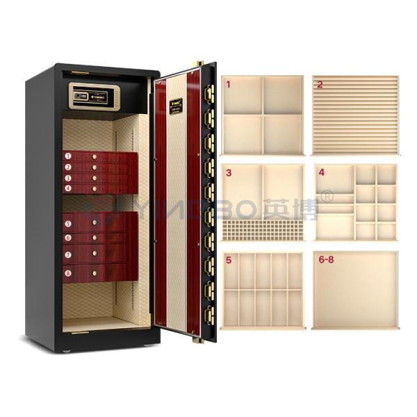 Double alarme Luxe Jeu intelligent haut de gamme coffre en acier massif 170kg Montre coffre avec tournevis
