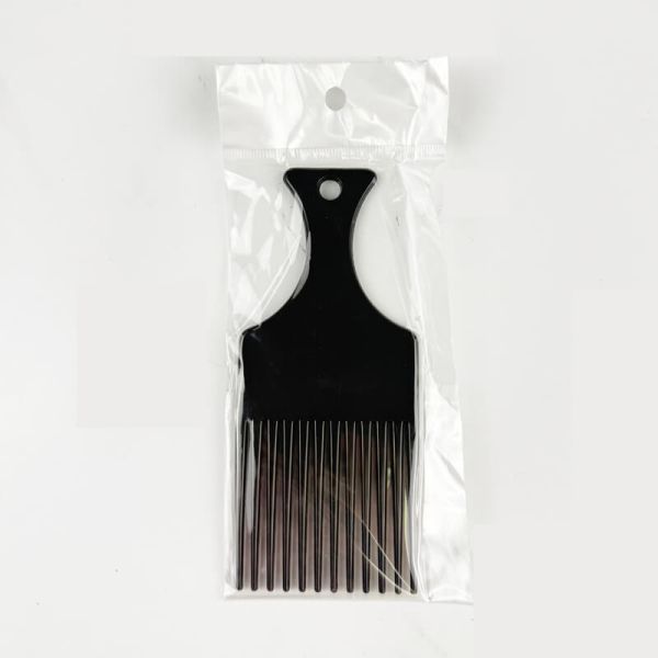 ABS Plastic Hair Pick Comb ODM Plastic Afro Pick For Curly Hair