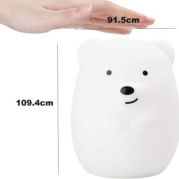 Gifts DC5V Remote Control Silicone LED Night Light 700mAh Portable Night Lights