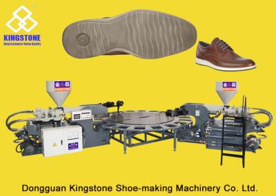 Automatic Rotary PVC/TPR Shoe Sole Making Machine , Outsole Direct Injection Moulding Machine