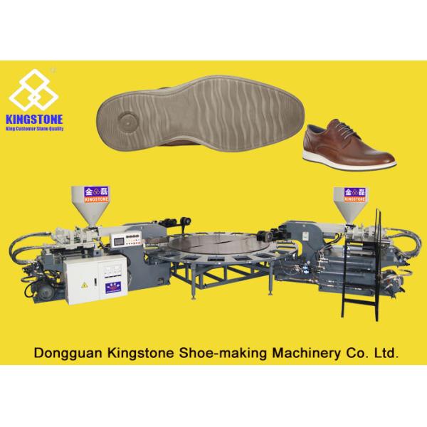 Automatic Rotary PVC/TPR Shoe Sole Making Machine , Outsole Direct Injection