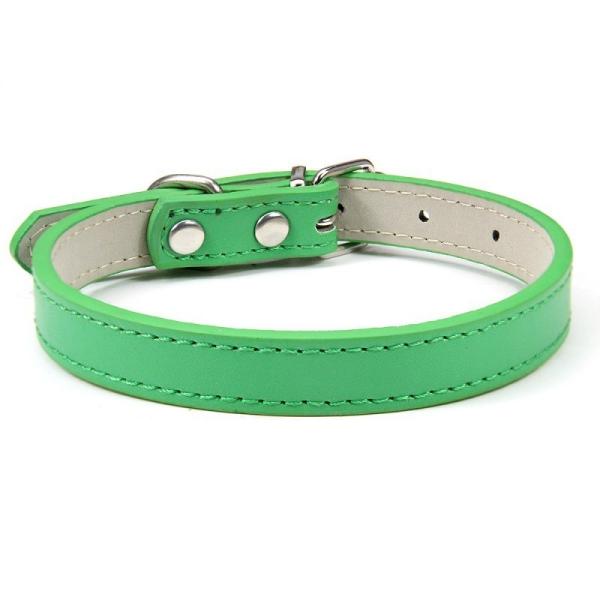 Brown Yellow Purple Pink Leather Dog Collar Personalized Leather Breakaway Cat Collar