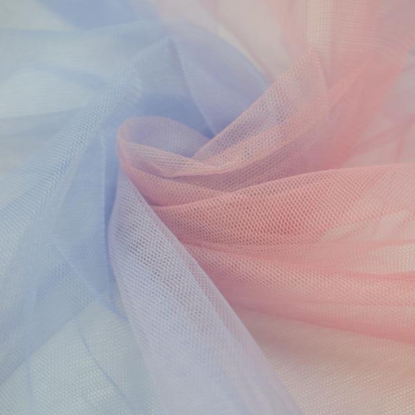 Textile Hand Sewn Pleated Embossed Lace Layered Tulle Fabric