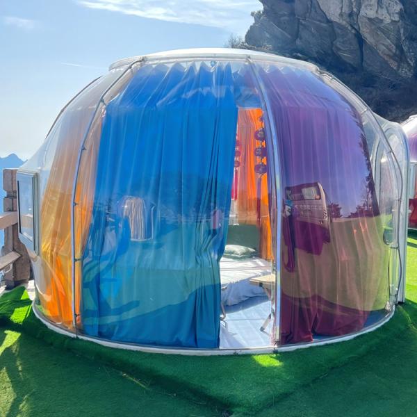 Farmho Green PC Outdoor Bubble Tents Thermal Management Space Saving