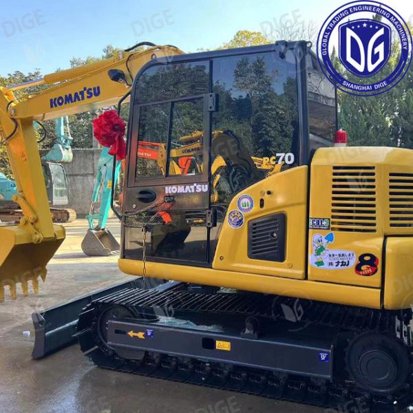 7 тонн Малый экскаватор Komatsu PC70 Экономия топлива Экономия труда Оружие