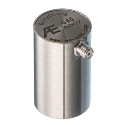 G40 _Sensor de emissão acústica _Frequência de ressonância 40KHz _15kHz-70kHz _M5 Connector