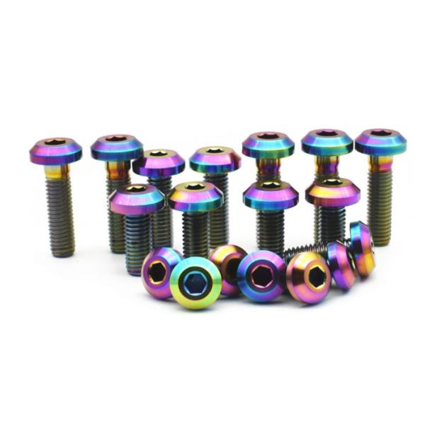 Titanium Disc Brake M6 M8 Bolts Hex Button Head Screw Motorcycle Accessories