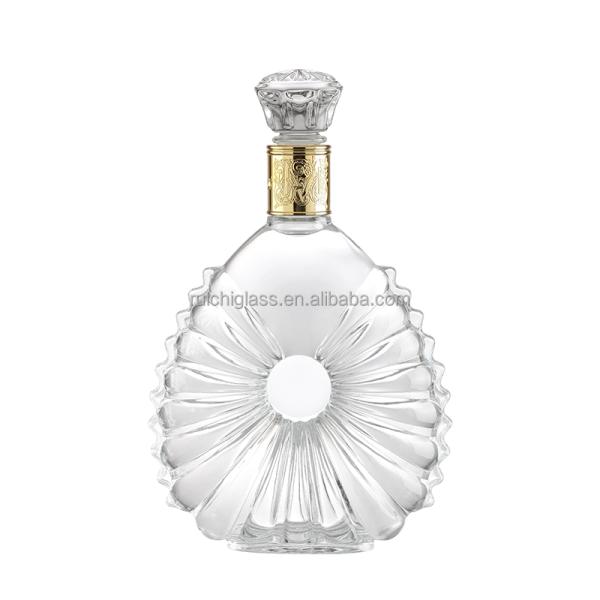 Luxury Vodka Whisky Bottle in Popular Style with Aluminum Plastic PP Collar Material