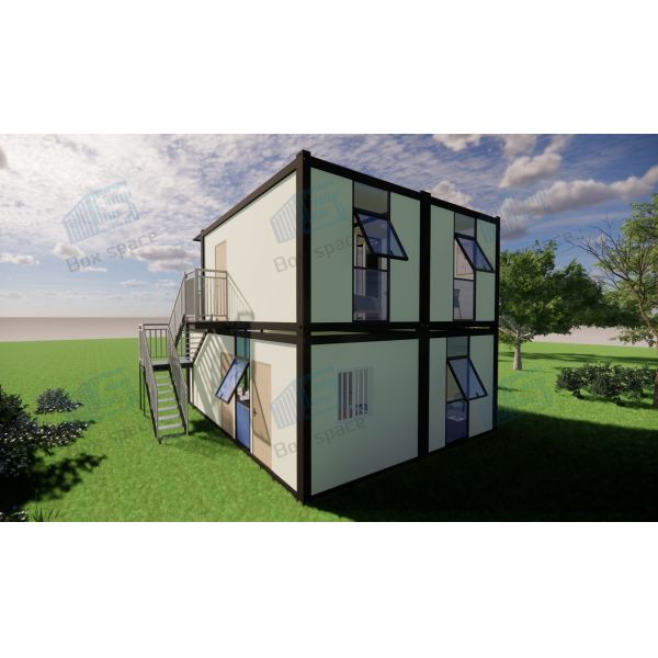 Boxspace Prefabricated House Prefab Modular Container House Prefabricated Modular Homes 48 Square Meters With 3 Bedrooms