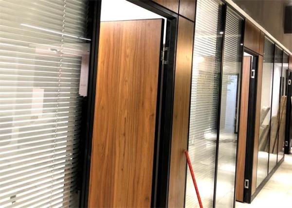 Sound Dampening Office Wooden Partitions With Aluminum Alloy Frame