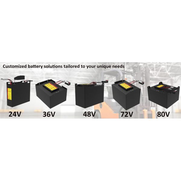 24V 80Ah Forklift Lithium Battery, LiFePO4 Material, Maintenance-Free, High Safety & Long Cycle Life for Industrial Forklifts