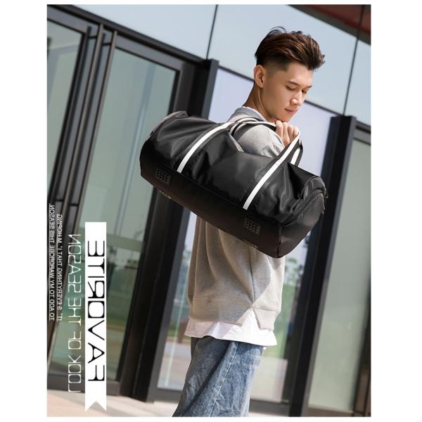 29L Sports Gym Bag Oxford Waterproof Travel Bags With Shoe Pocket