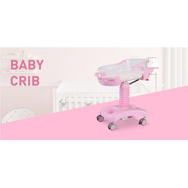 Hydraulic Multifunction Adjustable Newborn Medical Bed ICU Children Pediatric Bed ABS Plastic Baby Hospital Crib